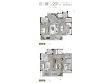 青于澜庭_4室2厅4卫 建面201平米