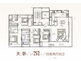 中建大学里_4室2厅4卫 建面252平米